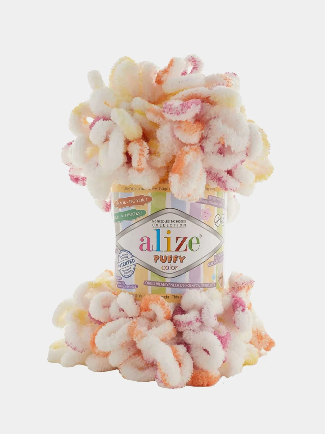 Лазурный пряжа Alize Puffy петельки