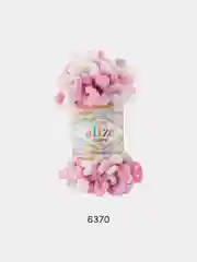 Тёмно-розовый пряжа Alize Puffy петельки