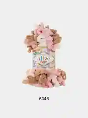 Розовый пряжа Alize Puffy петельки