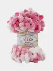 Серый металлик пряжа Alize Puffy петельки