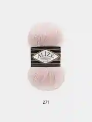 Розовый пряжа Alize Superlana klasik(Суперлана)25%шерсть, 75%акрил, 100г/280м
