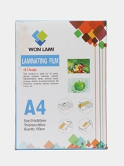 Пленка для ламинирования А4  WON LAMI 100 шт