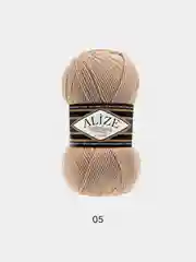 Карамельный пряжа Alize Superlana klasik(Суперлана)25%шерсть, 75%акрил, 100г/280м