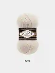 Слоновая кость пряжа Alize Superlana klasik(Суперлана)25%шерсть, 75%акрил, 100г/280м