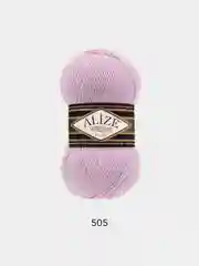 Сиреневый пряжа Alize Superlana klasik(Суперлана)25%шерсть, 75%акрил, 100г/280м