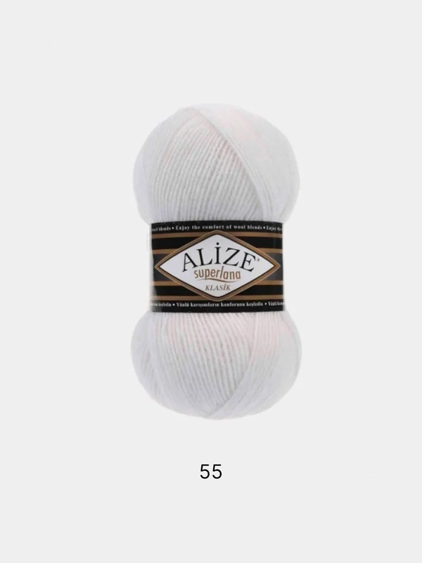 Пряжа Alize Superlana klasik(Суперлана)25%шерсть, 75%акрил, 100г/280м
