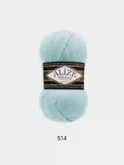 Бирюзовый пряжа Alize Superlana klasik(Суперлана)25%шерсть, 75%акрил, 100г/280м