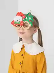 Белый очки карнавальные на Новый Год