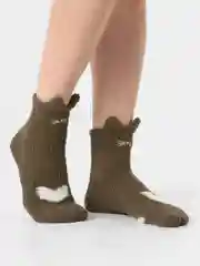 Зелёный хаки носки женские теплые "Зайчик"