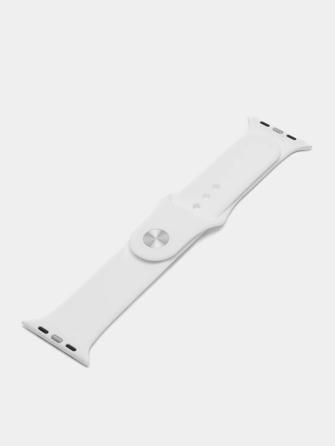 Белый силиконовый ремешок для смарт часов Apple Watch, силиконовый браслет