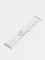 Белый силиконовый ремешок для смарт часов Apple Watch, силиконовый браслет