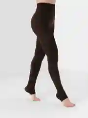Коричневый лосины с начесом