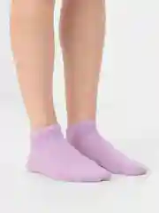 Лавандовый носки унисекс, короткие, однотонные