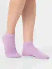 Лавандовый носки унисекс, короткие, однотонные