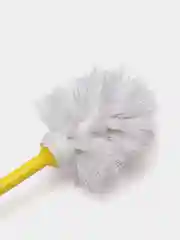 Желтый ершик для унитаза, туалетный с подставкой
