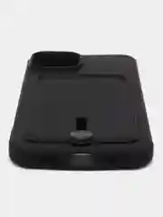 Черный чехол силиконовый для iPhone 7/8/SE/11/12/13/14/15/Plus/Pro Max, с карманом для карты