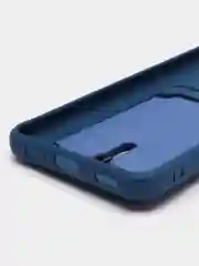 Синий чехол Samsung Galaxy A23, Самсунг Галакси А23 силиконовый с карманом для карты