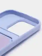 Лавандовый чехол силиконовый для iPhone 7/8/SE/11/12/13/14/15/Plus/Pro Max, с карманом для карты