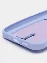 Лавандовый чехол силиконовый для iPhone 7/8/SE/11/12/13/14/15/Plus/Pro Max, с карманом для карты