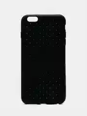 Черный силиконовый чехол "Плетение" для iPhone 6/7/8 plus/X/XS Max/Xr/11/12/13/Pro/Pro Max/mini