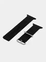 Черный ремешок силиконовый для смарт-часов Apple Watch X8 Ultra, X8 Pro, Dt No 1, 42-44-45-49мм