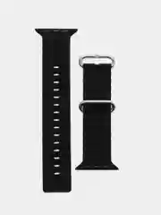 Черный ремешок силиконовый для смарт-часов Apple Watch X8 Ultra, X8 Pro, Dt No 1, 42-44-45-49мм