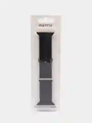 Черный ремешок силиконовый для смарт-часов Apple Watch X8 Ultra, X8 Pro, Dt No 1, 42-44-45-49мм