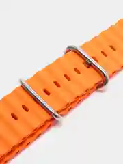 Оранжевый ремешок силиконовый для смарт-часов Apple Watch X8 Ultra, X8 Pro, Dt No 1, 42-44-45-49мм
