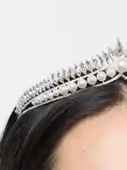 Серебряный диадема, тиара женская