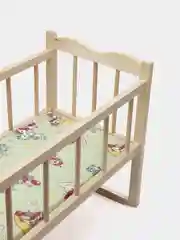 Кровать для кукол "Марич", 500 х 300 х 450 мм(цвет ткани может отличаться от фото)