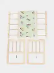 Кровать для кукол "Марич", 500 х 300 х 450 мм(цвет ткани может отличаться от фото)