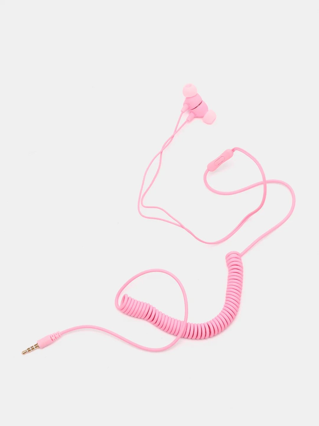 Розовый вакумные наушники Telephone Line R11