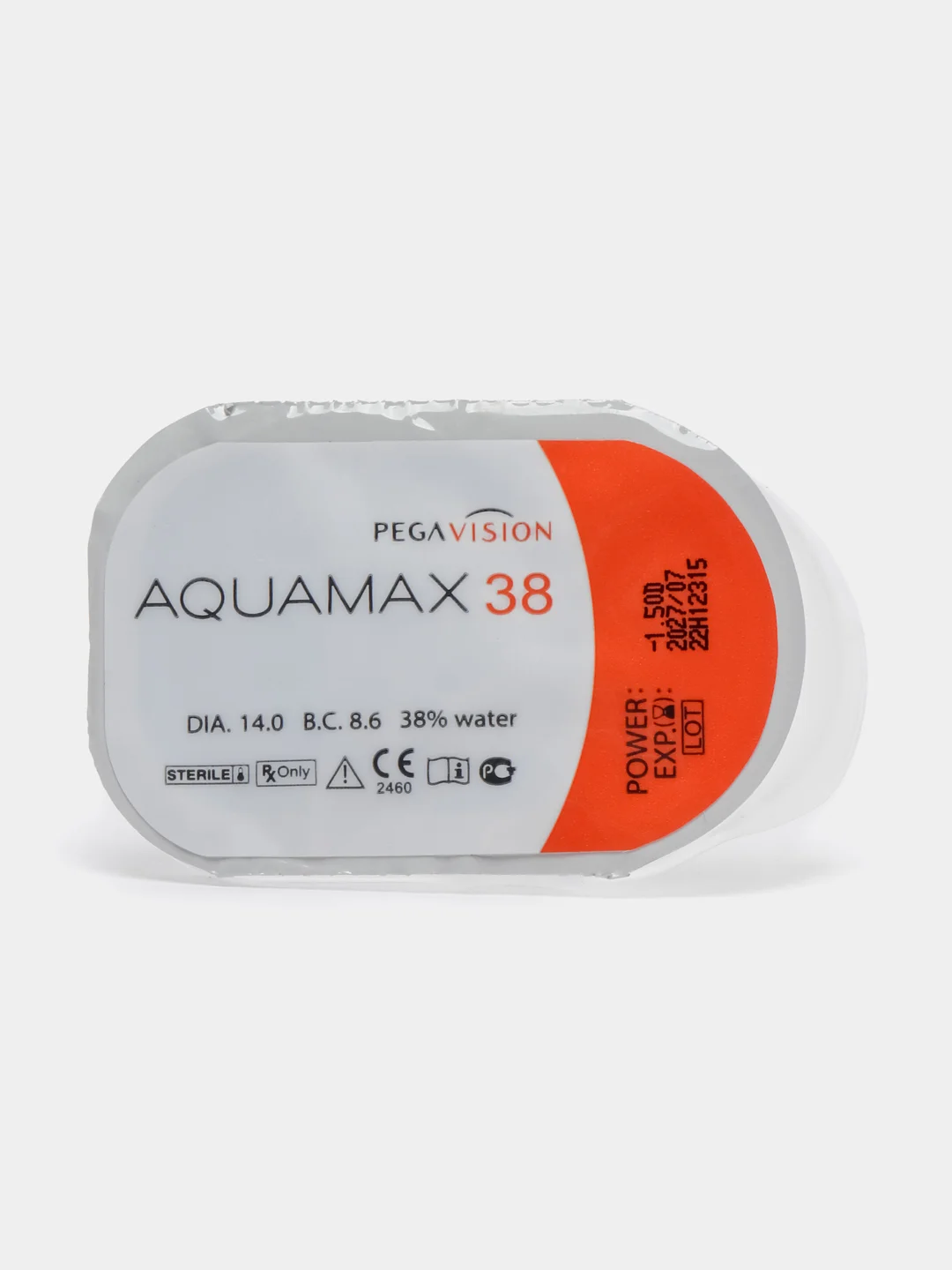 Контактные линзы Pegavision "Aquamax 38", квартальные