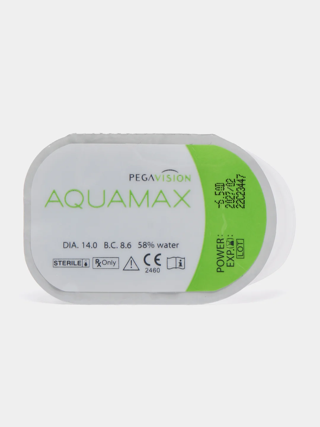 Контактные линзы PEGAVISION "AQUAMAX", двухнедельные, 1 блистер, 2 блистера