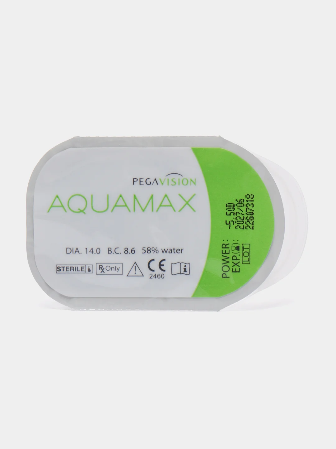 Контактные линзы PEGAVISION "AQUAMAX", двухнедельные, 1 блистер, 2 блистера