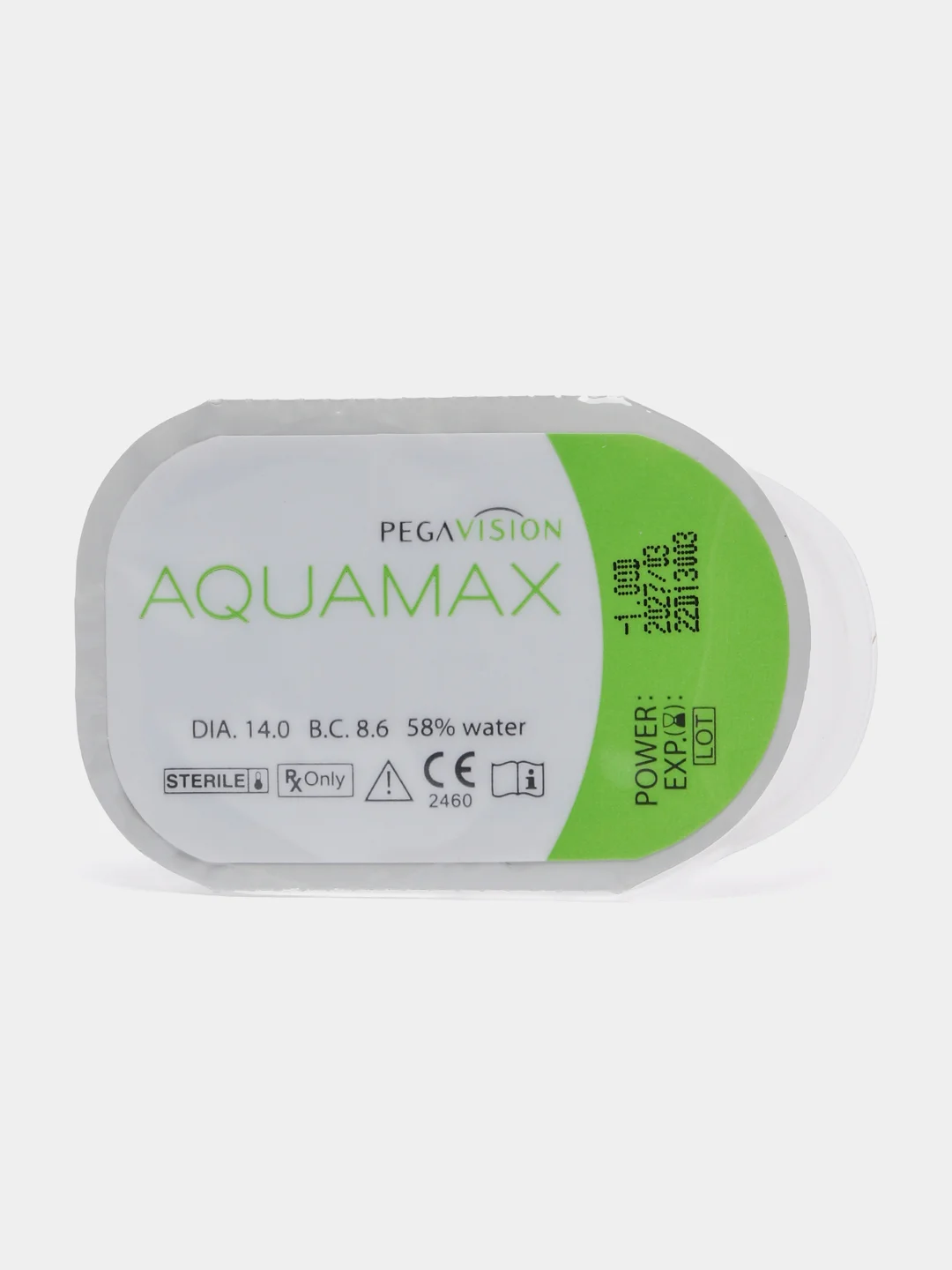Контактные линзы PEGAVISION "AQUAMAX", двухнедельные, 1 блистер, 2 блистера