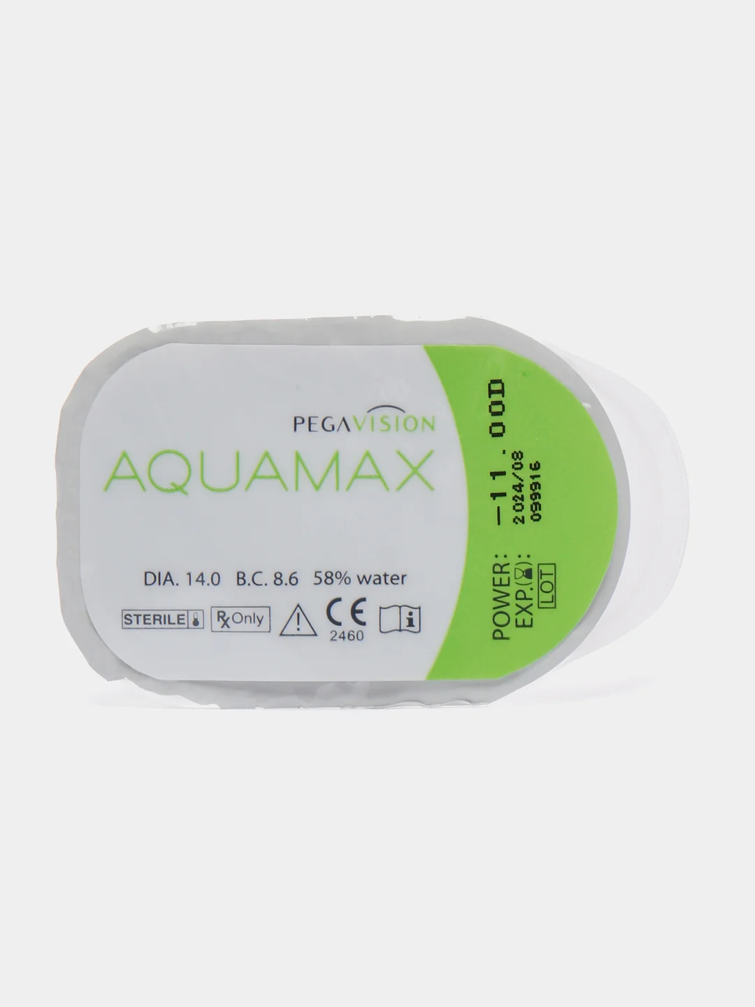 Контактные линзы PEGAVISION "AQUAMAX", двухнедельные, 1 блистер, 2 блистера