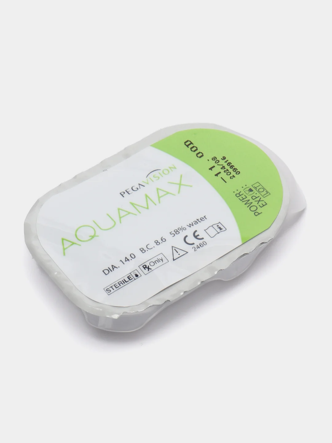 Контактные линзы PEGAVISION "AQUAMAX", двухнедельные, 1 блистер, 2 блистера