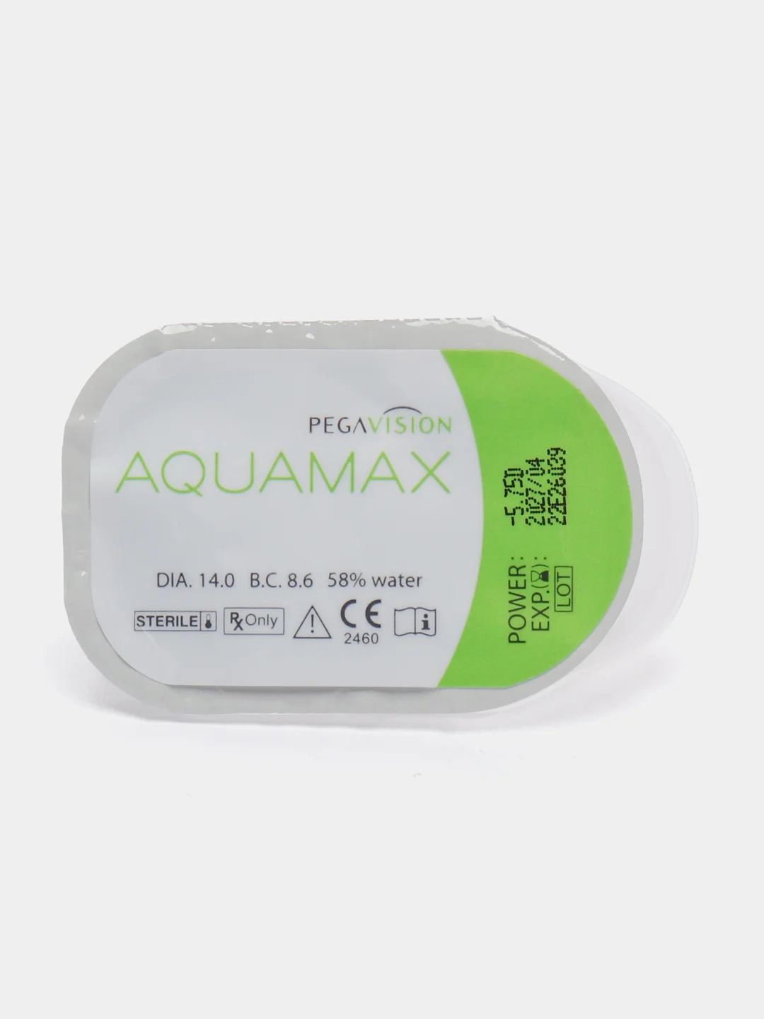 Контактные линзы PEGAVISION "AQUAMAX", двухнедельные, 1 блистер, 2 блистера