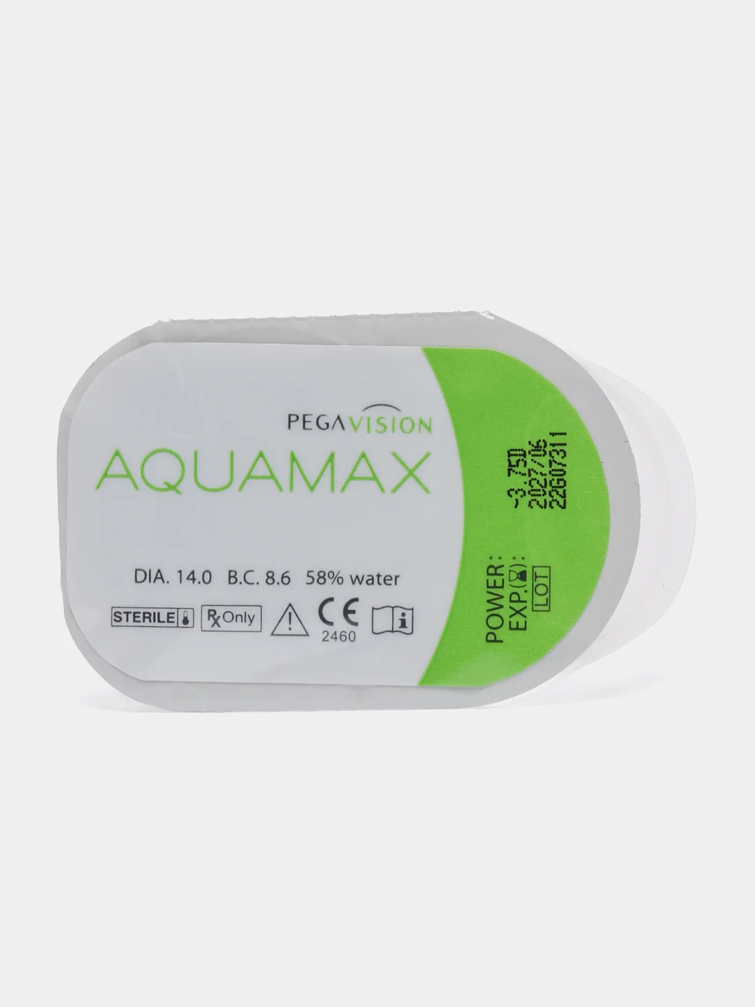 Контактные линзы PEGAVISION "AQUAMAX", двухнедельные, 1 блистер, 2 блистера