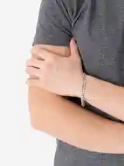 Серебряный браслет мужской из нержавеющей стали. Цепочка на руку