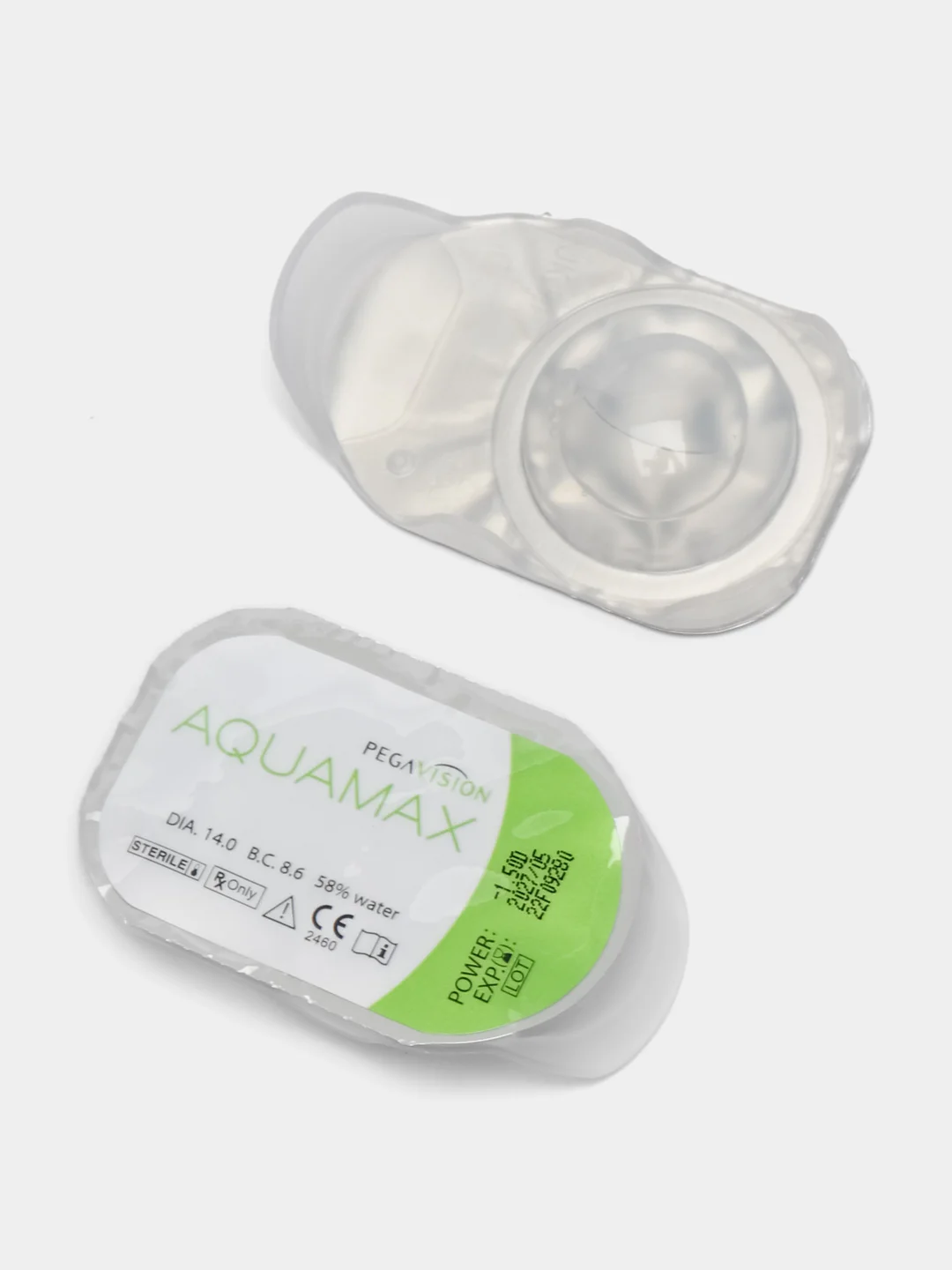 Контактные линзы PEGAVISION "AQUAMAX", двухнедельные, 1 блистер, 2 блистера