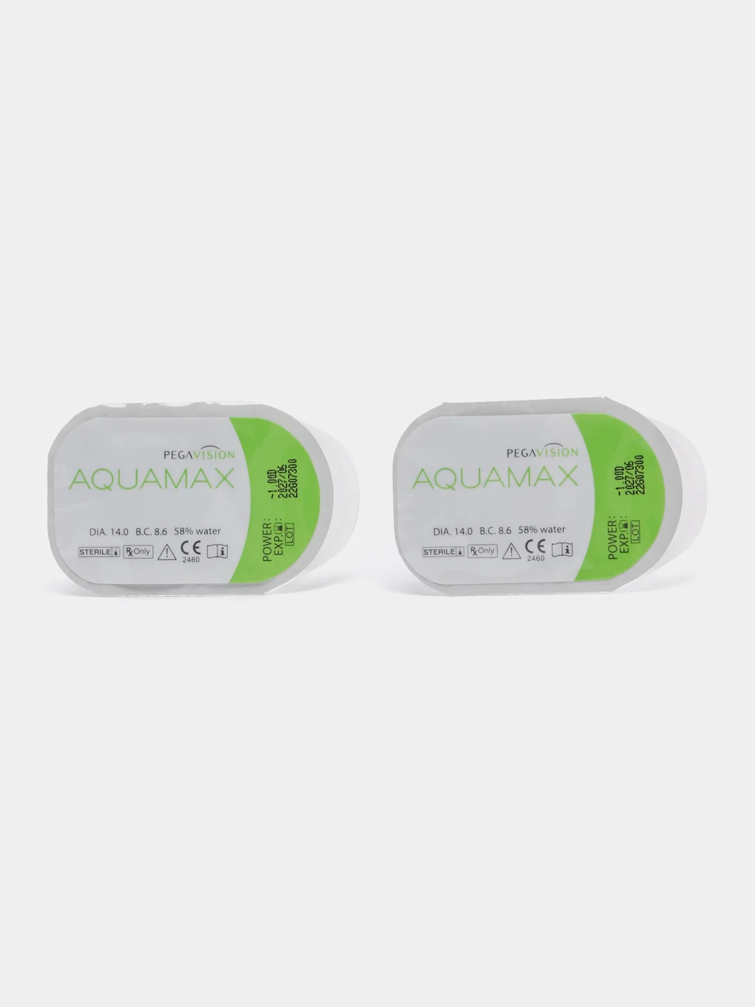 Контактные линзы PEGAVISION "AQUAMAX", двухнедельные, 1 блистер, 2 блистера
