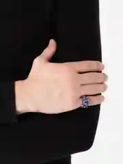 Фиолетовый кольцо регулируемое "Глаз"