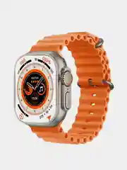 Оранжевый умные смарт фитнес часы W&O X8 + Ultra, 49 мм, смарт часы, smart watch