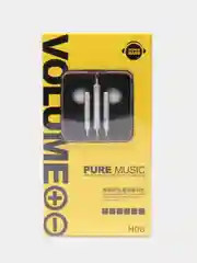Наушники с микрофоном вставные PC PRO (Pure Music) H06, серебристый
