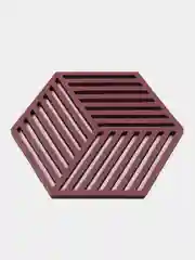 Бордовый эластичная подставка под горячее на кухню для посуды, подставка для чашки, подставка