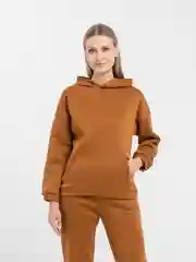 Коричневый костюм женский, спортивный, утепленный: толстовка и штаны