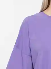 Лавандовый футболка женская, оверсайз