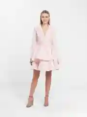 Пудровый платье DRESS 005